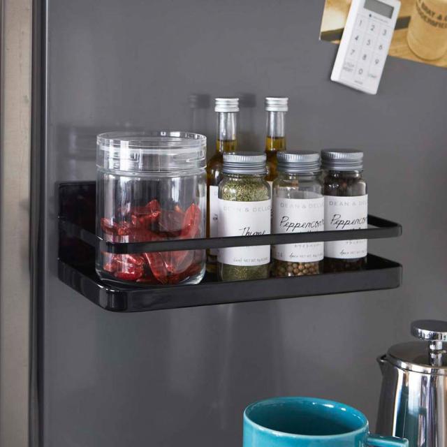 山崎実業(Yamazaki) マグネット スパイスラック ブラック 約W24.5×D11