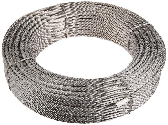 TRUSCO(トラスコ) ステンレスワイヤロープ Φ5.0mm×50m CWS-5S50
