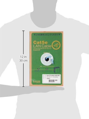 エレコム LANケーブル 100m 自作用 RoHS指令対応 CAT5e ブルー LD-CT2/BU100/RS_2