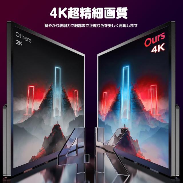 UPERFECT モバイルモニター 4K 18.4インチ UPERFECT モバイルモニター 4K 非光沢 18.4インチ 大画面 3840x2160