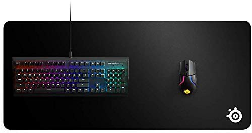 SteelSeries ゲーミングマウスパッド 大型 極厚 ノンスリップラバーベース ブラック 90cm×40cm×0.4cm QcK Heavy XXL 67500の通販は