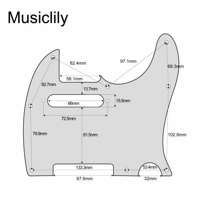 Amazon.co.jp: Musiclily 8穴 TL テレキャスターピックガード