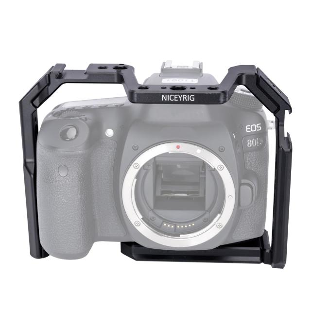 NICEYRIG CANON 90D/80D/70D専用ケージ 拡張カメラケージ NATO Rail 軽量 取付便利 耐久性 DSLR 装備 Canon 90D/80D/70D対応 動画撮影 撮_1