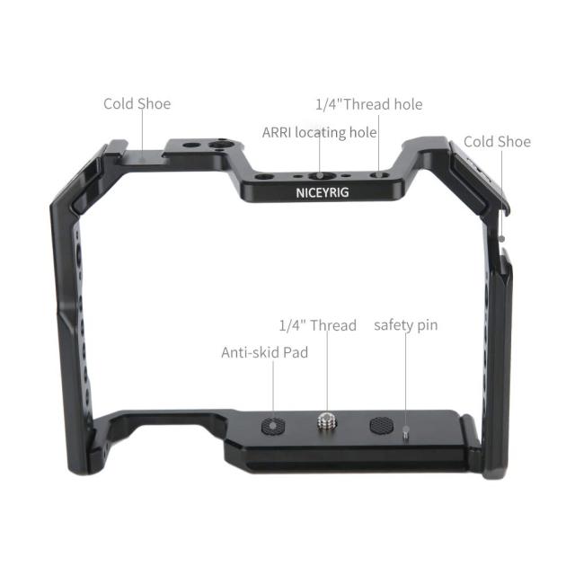 NICEYRIG CANON 90D/80D/70D専用ケージ 拡張カメラケージ NATO Rail 軽量 取付便利 耐久性 DSLR 装備 Canon 90D/80D/70D対応 動画撮影 撮_5