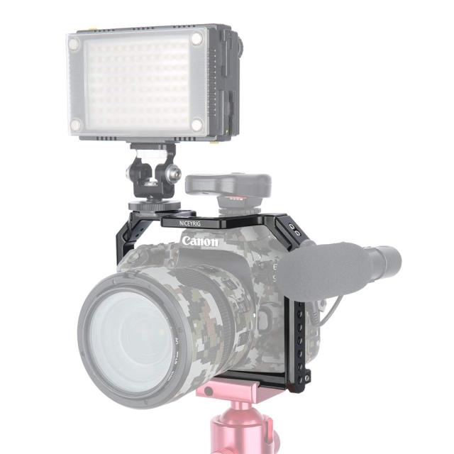 NICEYRIG CANON 90D/80D/70D専用ケージ 拡張カメラケージ NATO Rail 軽量 取付便利 耐久性 DSLR 装備 Canon 90D/80D/70D対応 動画撮影 撮_6