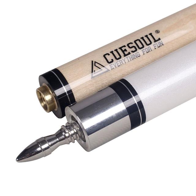 Cuesoul 58”19oz 2ピースメープルビリヤードプールキュースティック