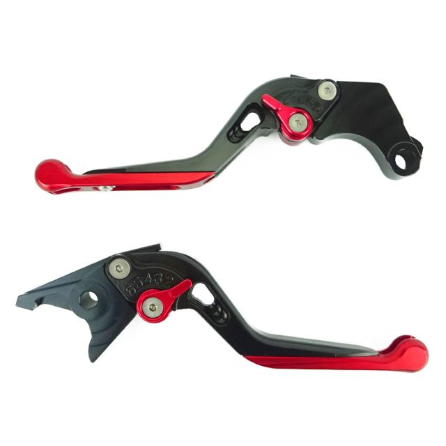 H141黒/赤 ホンダ ブレーキ クラッチレバー 6段階調整 伸縮 CB400SF レブル250 NC700S/X 等に適合の通販は