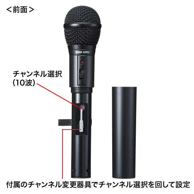 サンワサプライ ワイヤレスマイク MM-SPHMW4_2
