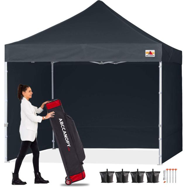 【専用】のり様 ABCCANOPY ワンタッチタープテント 屋根用ポール付き 横幕4枚（サイド