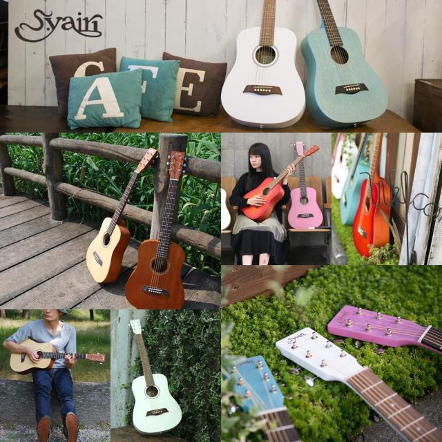 S.Yairi ヤイリ ミニアコースティックギター (ミニギター) Compact Acoustic Series YM-02/UBL ライトブルー [ソフトケース付属] 右利き_7