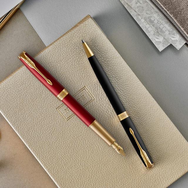 PARKER パーカー 万年筆 ソネット レッドGT 細字 18金ペン先 ギフト