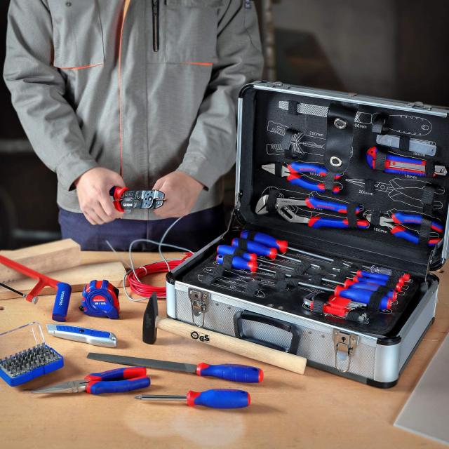 WORKPRO ホームツールセット 工具セット 119点組 家庭用 DIY 日曜大工 家具組み立て 住まいのメンテナンス バイク 車載 整備工具セット