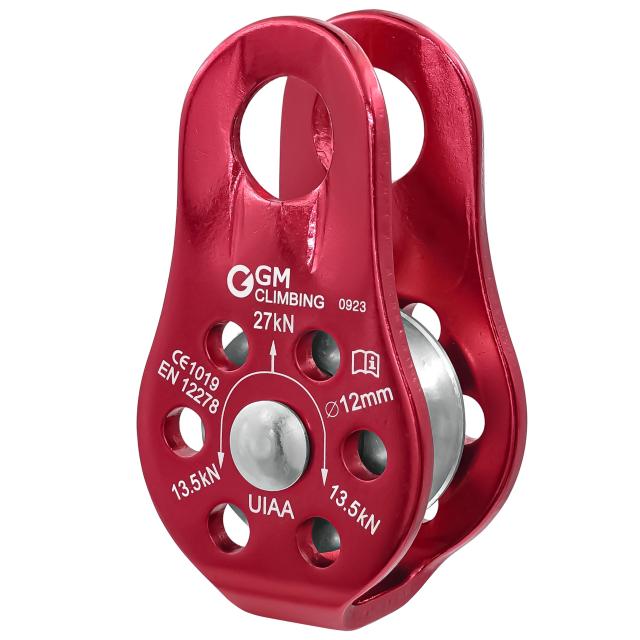 GM CLIMBING 27kN UIAA CE認証 フィックスサイド 固定式 マイクロプーリー コンパクトサイズ アーボリスト クライミング レスキュー リギ_8