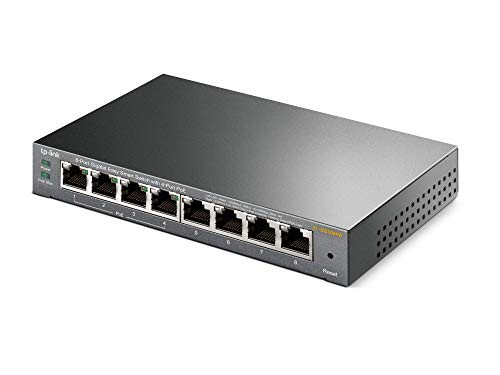 TP-Link スイッチングハブ PoE ギガ8ポート PoE オートMDI/MDI-X 5年保証 TL-SG108PE