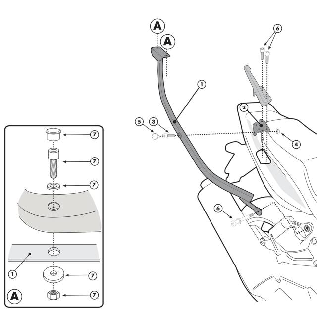 GIVI(ジビ) バイク用 トップケース フィッティング モノキー/モノ