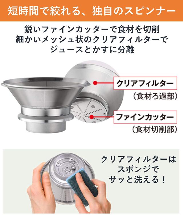 パナソニック ジューサー 高速 レシピブック付 レッド MJ-H200-R