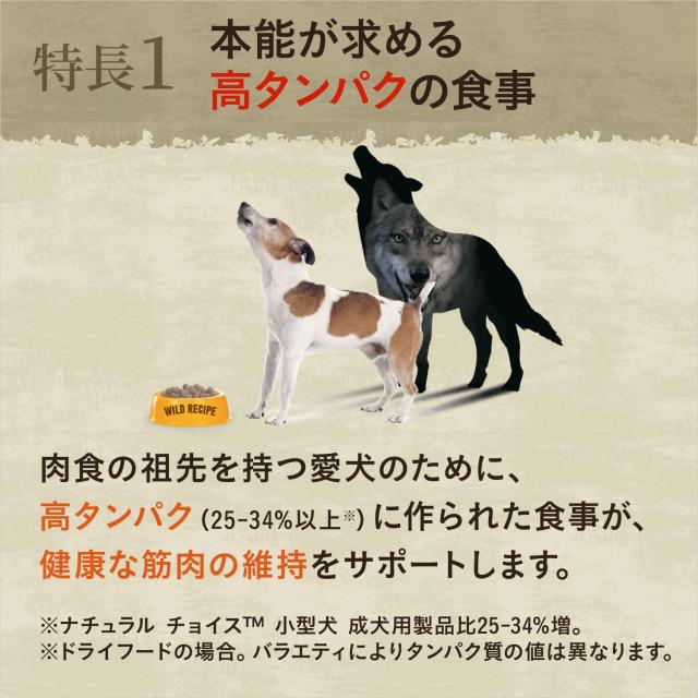 Nutro ニュートロ ワイルド レシピ 超小型犬~小型犬用 成犬用 サーモン 2kg ドッグフード グレインフリー【着色料 無添加/グレインフリー