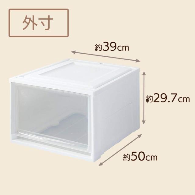 【3個セット】アイリスオーヤマ 収納ケース 引き出し クローゼット 圧倒的高コスパ 幅39×奥行50×高さ29.7cm ウォークインクローゼット_2