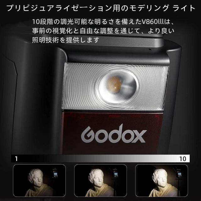 【GODOX正規代理店】GODOX V860III-N カメラフラッシュ 2.4G GN60 1/8000S TTL HSS 高速同期 Nikon D800 / D700 / D7100 / D7000 / D5200