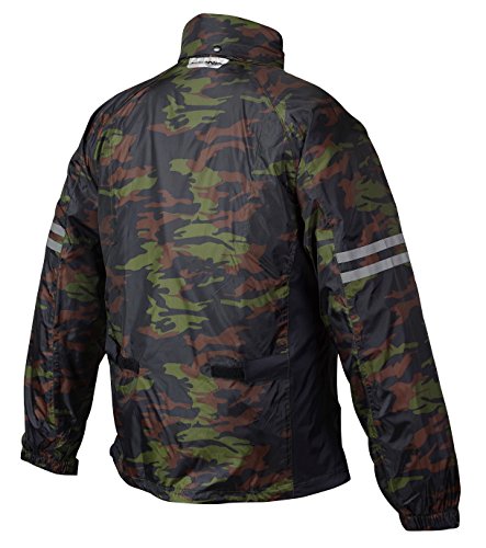 [KOMINE] バイク用 レインウエア ブレスターレインウェアフィアート RK-539 755 雨具 カッパ 防水 03-539 メンズ Camouflage M_1