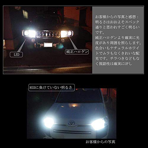 Autofeel【正規品】 ヘッドライト LED H8/H9/H11/H16兼用 6500K 8000LM DC12-24V  ドライバーユニット搭載モデル 5年保証 車検対応 ホワイ｜au PAY マーケット