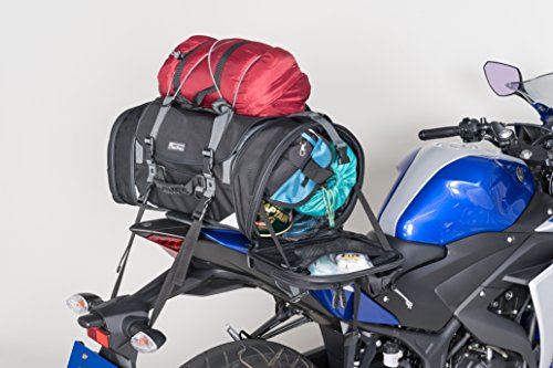 タナックス(TANAX) モトフィズ(MOTOFIZZ) MFK-233 ミドルフィールドシートバッグ ブラック バイク用シートバッグ 固定ベルト4本取付 29？-
