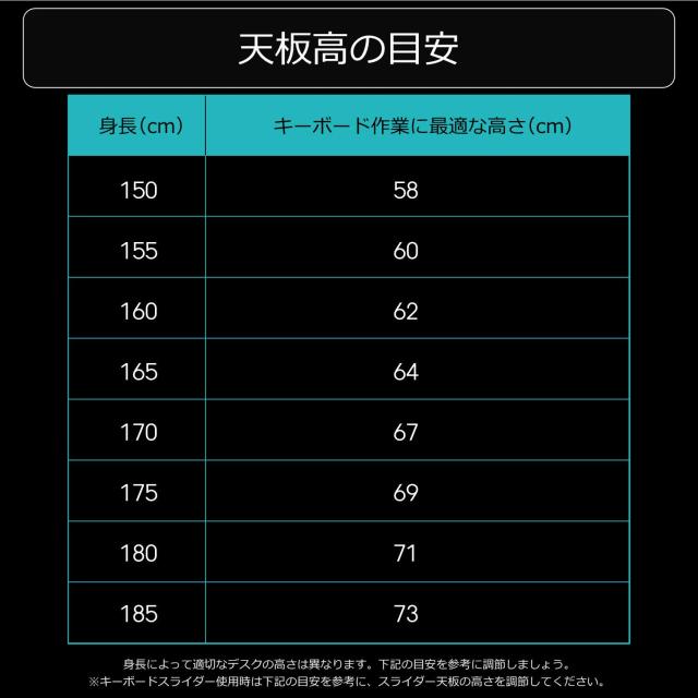 Bauhutte( バウヒュッテ ) ゲーミングデスク 昇降式 PCデスク (幅 100 × 奥行 60 高さ 59~80 cm ) ブラック BHD-1000M_7