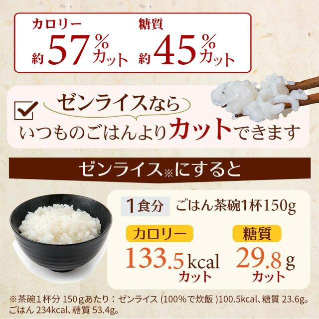 【こんにゃく米】伊豆河童 ゼンライス 30袋入り (60g/袋) 糖質オフ カロリー約57%カット ダイエット食品 研がずに入れて炊くだけ 無農薬_2