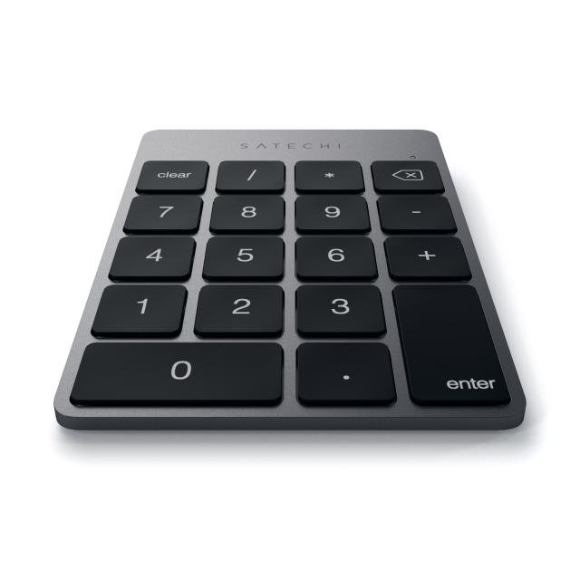 Satechi スリム ワイヤレス Bluetooth テンキー18キー (Bluetooth対応のMacOS iOS PCに対応) (スペースグレイ) Amazon | Satechi スリムアルミニウム Bluetooth キーパッド