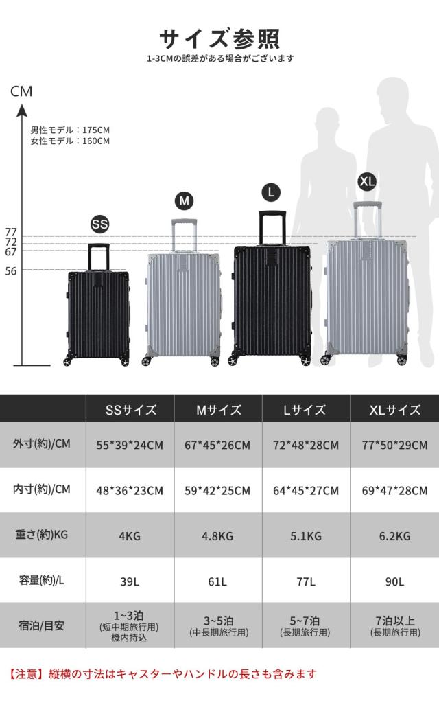 タビトラ] スーツケース 大型 人気 キャリーバッグ TSAロック搭載 旅行
