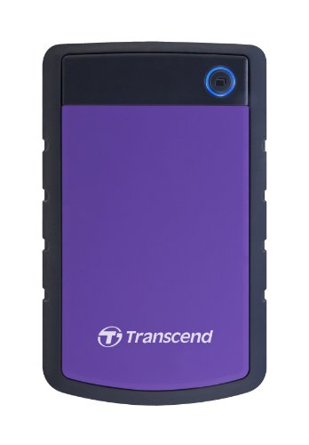 Transcend ポータブルHDD 4TB 【PS5/PS4 メーカー動作確認済】 耐衝撃 USB3.1 Gen1 3年保証 TS4TSJ25H3P(パープル)_1
