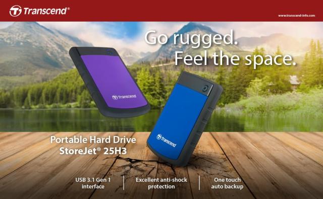 Transcend ポータブルHDD 4TB 【PS5/PS4 メーカー動作確認済】 耐衝撃 USB3.1 Gen1 3年保証 TS4TSJ25H3P(パープル)_5