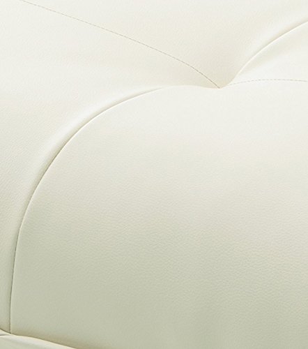 セルタン 日本製 オットマン スツール 脚置き 和楽の極 1人掛け ポケットコイル PVC アイボリー高反発 A281p-598WH_7