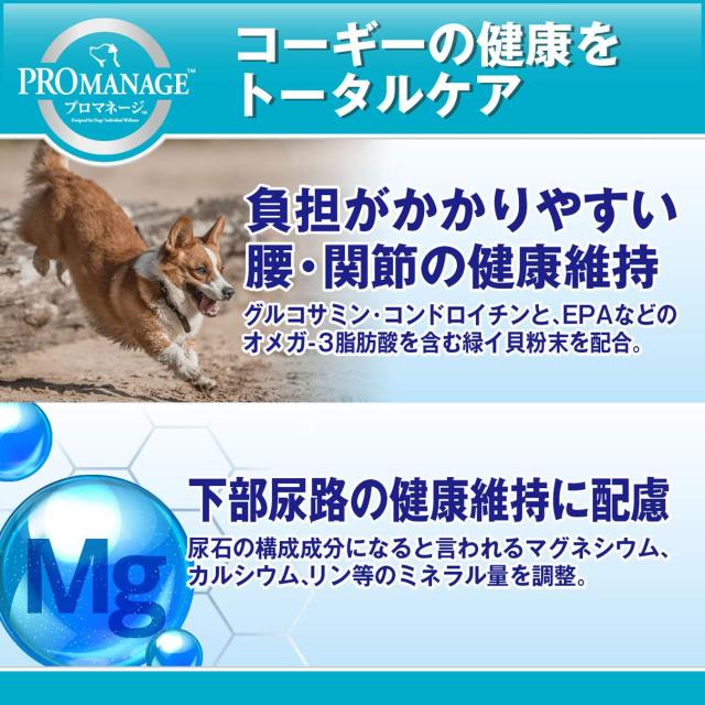 プロマネージ ドッグフード 犬カテゴリー化 成犬用 ウェルシュ・コーギー・ペンブローク専用 1.7kg×6 (入れもの売りわたす)