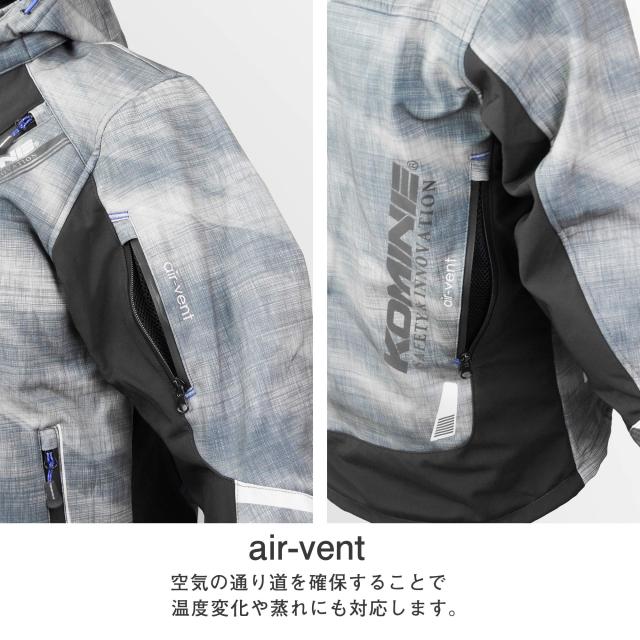 [KOMINE] バイク用 プロテクトソフトシェルウィンターパーカ-イフ JK-579 1066 秋冬春向け 防寒 CE規格レベル2 CE規格 ストレッチ素材 防