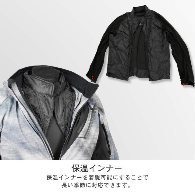 KOMINE] バイク用 プロテクトソフトシェルウィンターパーカ-イフ JK