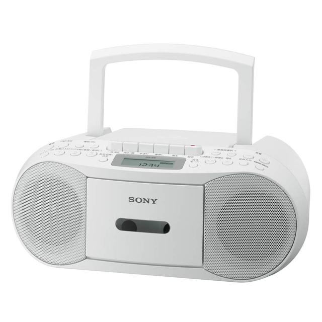 ソニー AUX CDラジカセ レコーダー CFD-S70 : FM/AM/ワイドFM対応 録音可能 ホワイト CFD-S70 W_2