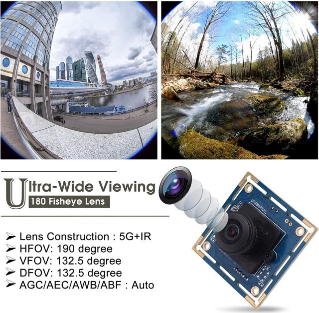 ELP 8mp USB カメラモジュール 2448p ウェブカメラボード 180 度広角ウェブカムモジュール スマート組み込みカメラ IMX179 4k USB ウェブ