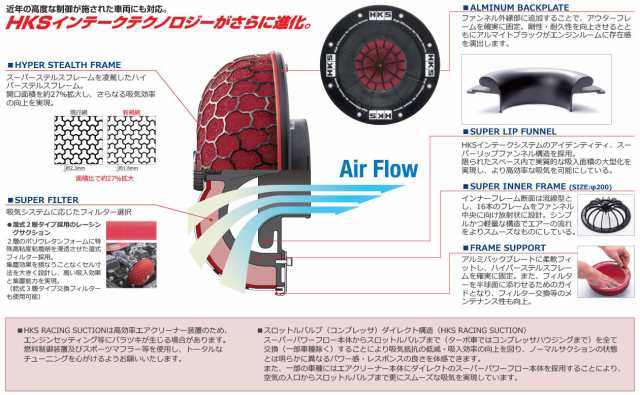 HKS レーシングサクション(エアクリーナー) トヨタ 86 DBA- ZN6 FA20 12/04- スバル BRZ DBA- ZC6 FA20  12/03- (前期・後期対応) 70020-Aの通販はau PAY マーケット - ks-shop2 | au PAY マーケット－通販サイト