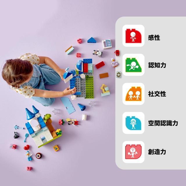 レゴ(LEGO) デュプロ 3in1 まほうのお城 おもちゃ 玩具 プレゼント 誕生日 ブロック 知育 クリスマス 男の子 女の子 子供 1歳半 2歳 6歳_3