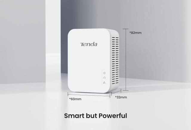 Tenda AV1000 1ポートギガビット電力線アダプタ、最大1000Mbps（PH3）
