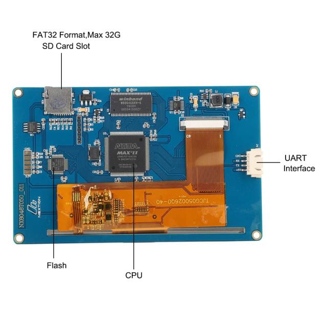 KKHMF Nextion 5.0” TFT 320X240 抵抗式タッチパネル HMI USART UART