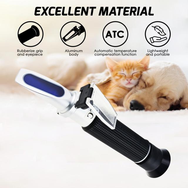 TEKCOPLUS ペット犬猫 尿比重屈折計 SG犬猫の尿比重 SP血清タンパク質