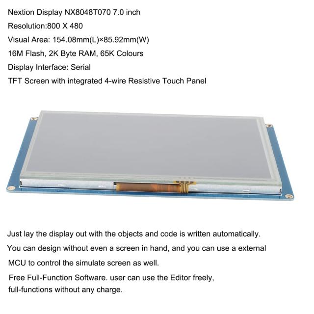 KKHMF NEXTION 7.0” TFT 320X240 抵抗式タッチパネル HMI USART UART LCD モジュール ディスプレイFOR ARDUINO TFT RASPBERRY PI KKHMF Nextion 7.0” TFT 320X240 抵抗式タッチパネル HMI USART UART