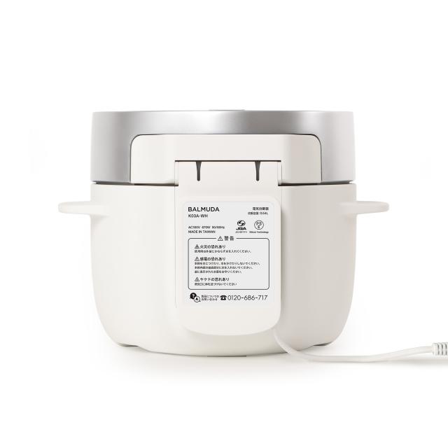 バルミューダ ザ ゴハン 3合炊き電気炊飯器 BALMUDA The Gohan K03A-WH 