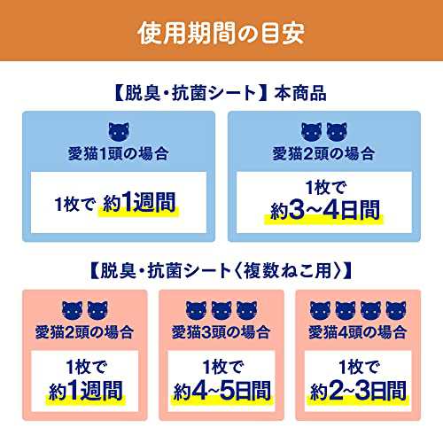 花王 ニャンとも清潔トイレ 脱臭・抗菌シート お徳用 8枚入り×8個入り