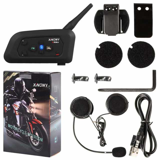 Mihono 4Riders Interphone バイク用 インカム V4 ツーリング対応 4人同時通話可能 FMラジオ 音楽 IP65防水  ブルートゥース インターコムの通販はau PAY マーケット - BERU | au PAY マーケット－通販サイト