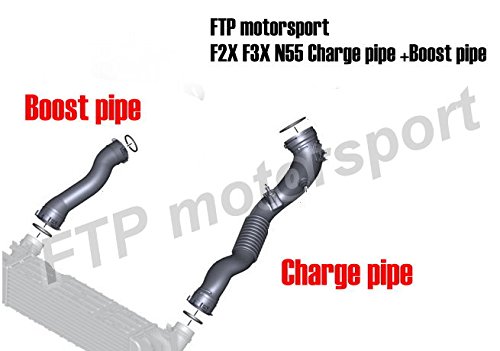 FTP アルミ製 チャージパイプ+ブーストパイプセット F2X F3X エンジン N55 M135i M235i 335i 435i_2