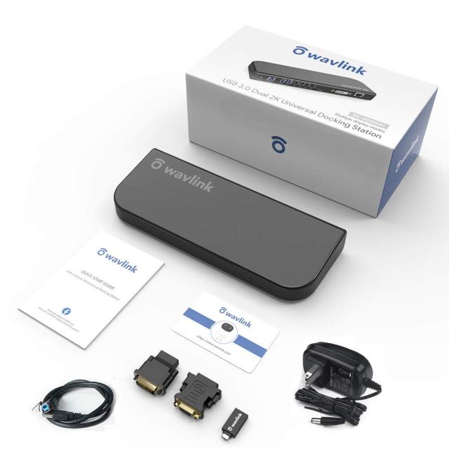 Wavlink USB 3.0 ユニバーサル・ドッキングステーション・デュアル ビデオモニタ・ディスプレイ 最高解像度2048x1152のDVI ＆ HDMI ＆ VGA_8