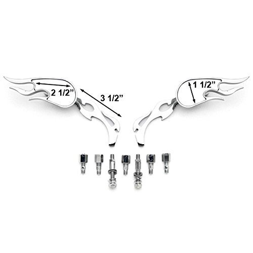 クロームフレイムカスタムリアビューミラーfor クルーザーチョッパーハーレー クロームフレイムカスタムリアビューミラーfor クルーザー